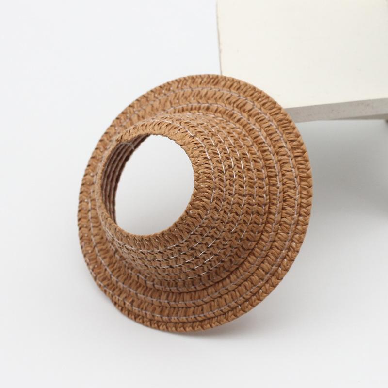 Only Hat Labubu Empty Straw Hat Pastoral Style Doll Accessories Hat Spring Summer Outing