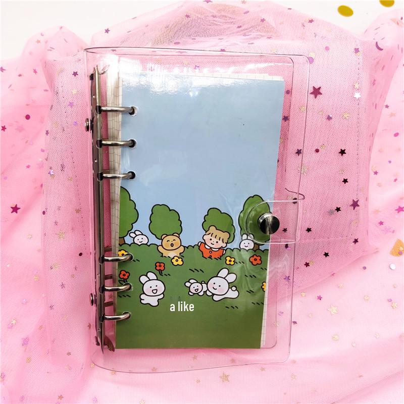 Wangdins Korean Heart-Inspired Transparent Planner Set