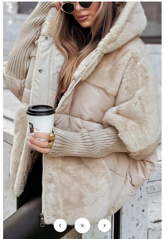 2024 New Autumn and Winter Women's Patchwork Down Cotton Jacket