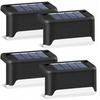4X Set Solar-LED-Lampe Außen Balkon Terrasse Garten Dämmerungssensor