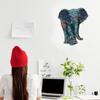 Elephant Tribal Wooden Puzzle Unique Shape Piece  for Adult and Kid 105pcs