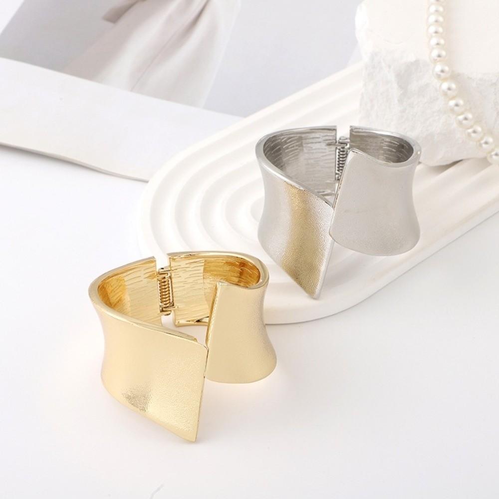 Goth Chunky Heavy Bracelet Exaggerated Fashion Punk Bangle Open Wide Open Bracelet Party Jewelry