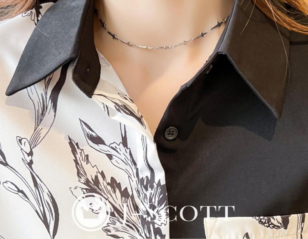 Monochrome Print Long Fly Wide Chest Mannish 10 Work Electronic Entrance Ceremony No Suit No for Pretty Print Office 30 Black Graduation Black