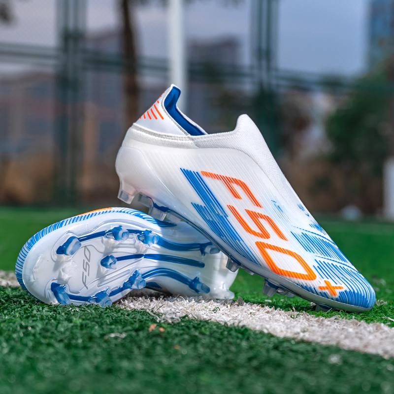 New Men Soccer Shoes Indoor Cleats Sport Comfortable Adult Non-Slip Sport Futsal Training Match Grass Ultralight Football Boots