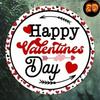 Metal Wall Art Poster, Valentine Round Decor for Home