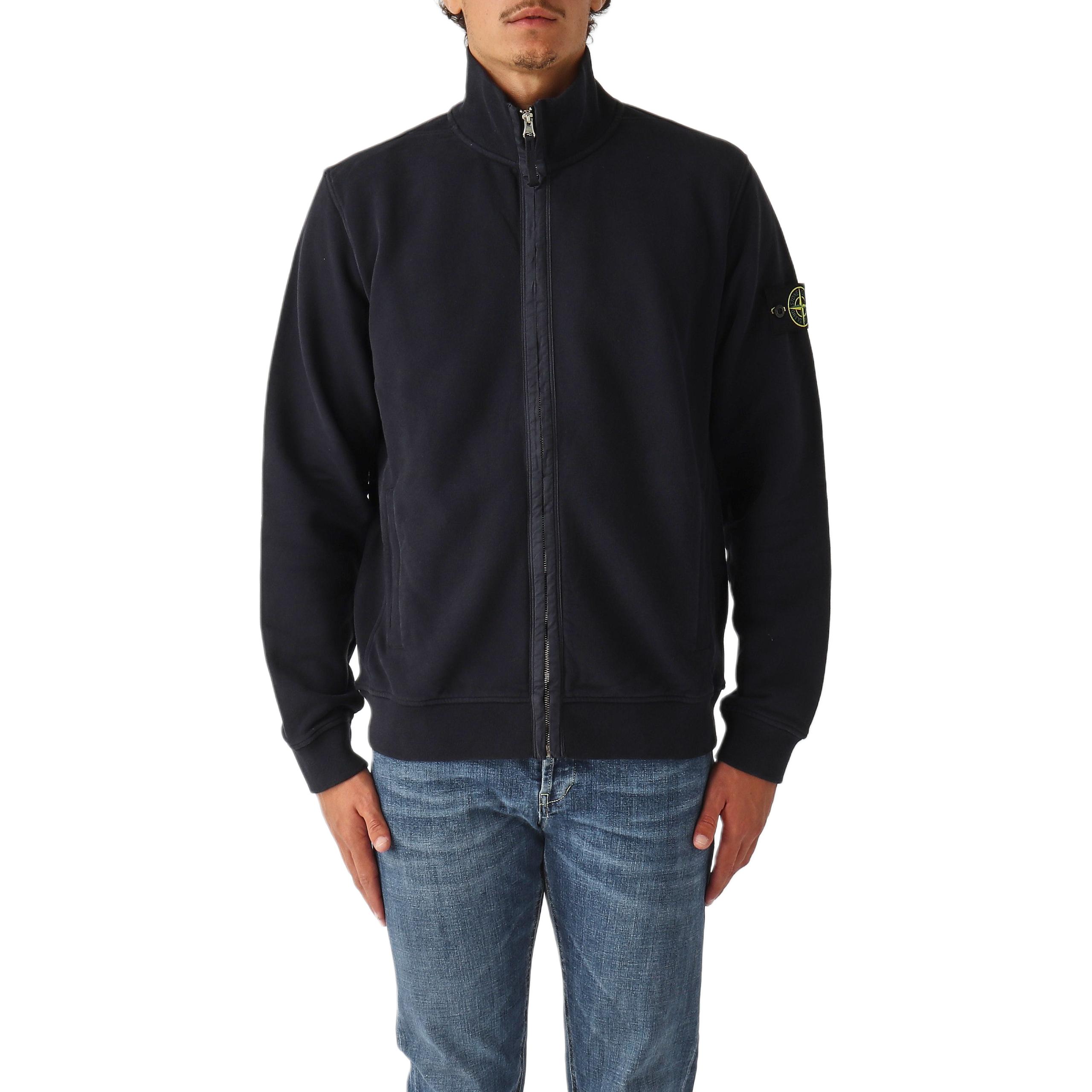 

Stone Island Logo Stand Collar Zip Jacket Men Jackets K2S156100066S0A20-V0020 M