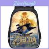 Mochila Espaçosa com Tema Zelda Para Crianças Mochila Escolar Leve e Ergonômica
