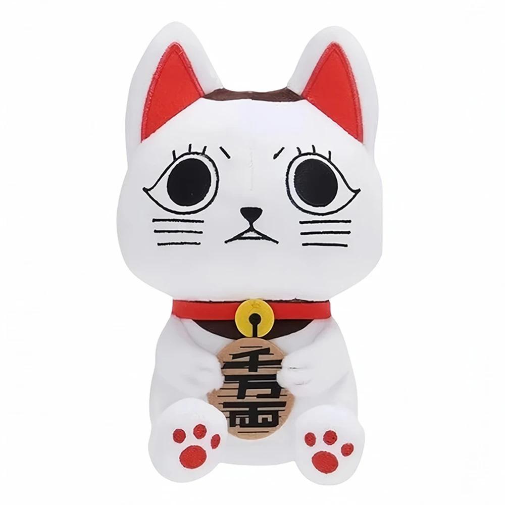 20cm/8Inch Anime Dan Da Dan Plush Toys Kawaoo Cartoon Figure White Cat  Stuffed Soft Doll Lucky Cat Plushies Boy Birthday Giftoy