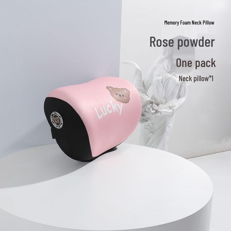 Kreslený medvěd paměťová pěna bederní polštář do auta - Celosezónní pohodlný polštář