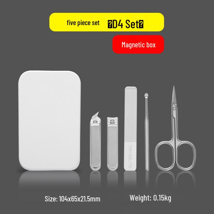 Custom Logo Stainless Steel Manicure Set: Nail Clippers & Tools Gift Set
