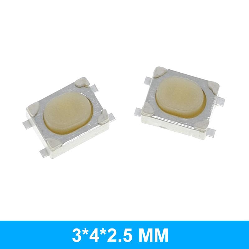 TZT 10/100PCS 3*6 3*4 4*4 SMD Tactile Tact Push Button Switch 2Pin 4Pin Touch Micro Switch 3x4x2 3x6x4.3 3x6x2.5 3x6x5 4x4x1.5
