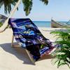 46 Motor Print Strandtuch, Großes Weiches Schnelltrocknendes Handtuch für Strand Camping Schwimmen