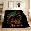 Custom Name Scooby Doo Night Flannel Blanket Throw Blanket Soft Warm Sofa Bed Home Decor Unique Gift