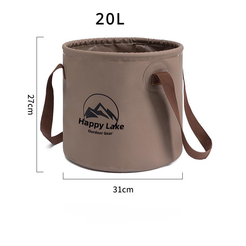 20L Outdoor Folding Bucket Waterproof Foldable Water Sink Bucket Travel Camping Water Bag Picnic Fishing Storage Box