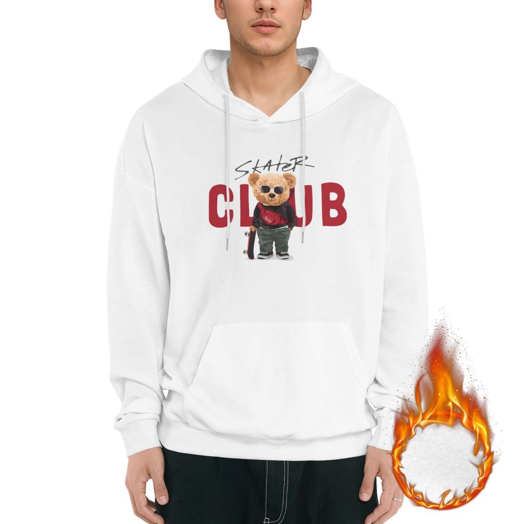 1 Pack Men’s Warm Soft Fleece Hoodie Pullover Hooded Sweatshirt Comfortable Winter Streetwear Daily Fit M-3XL