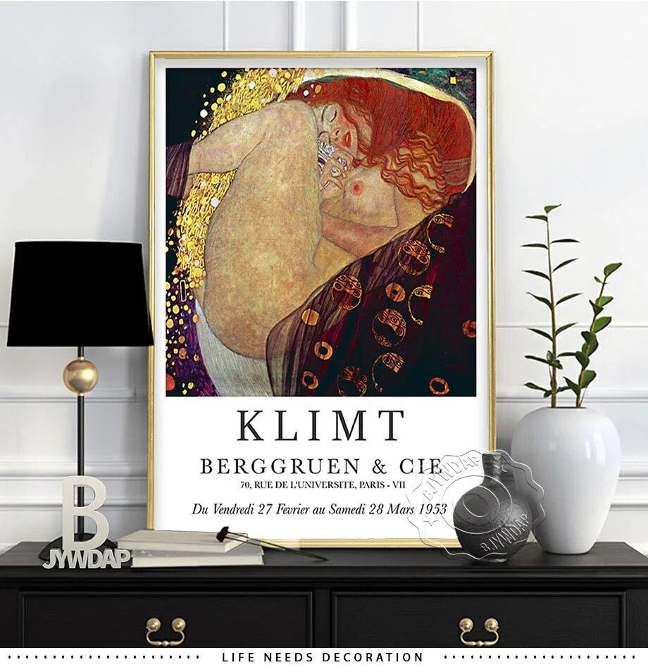 Gustav Klimt Print, Art Decor, The Kiss Gustava Klimta, Nowoczesna sztuka, Pomysł na prezent, Plakat ścienny, Plakat muzealny wystawy, Bez ramki