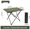 ZISIZ Outdoor Portable Aluminum Folding Table