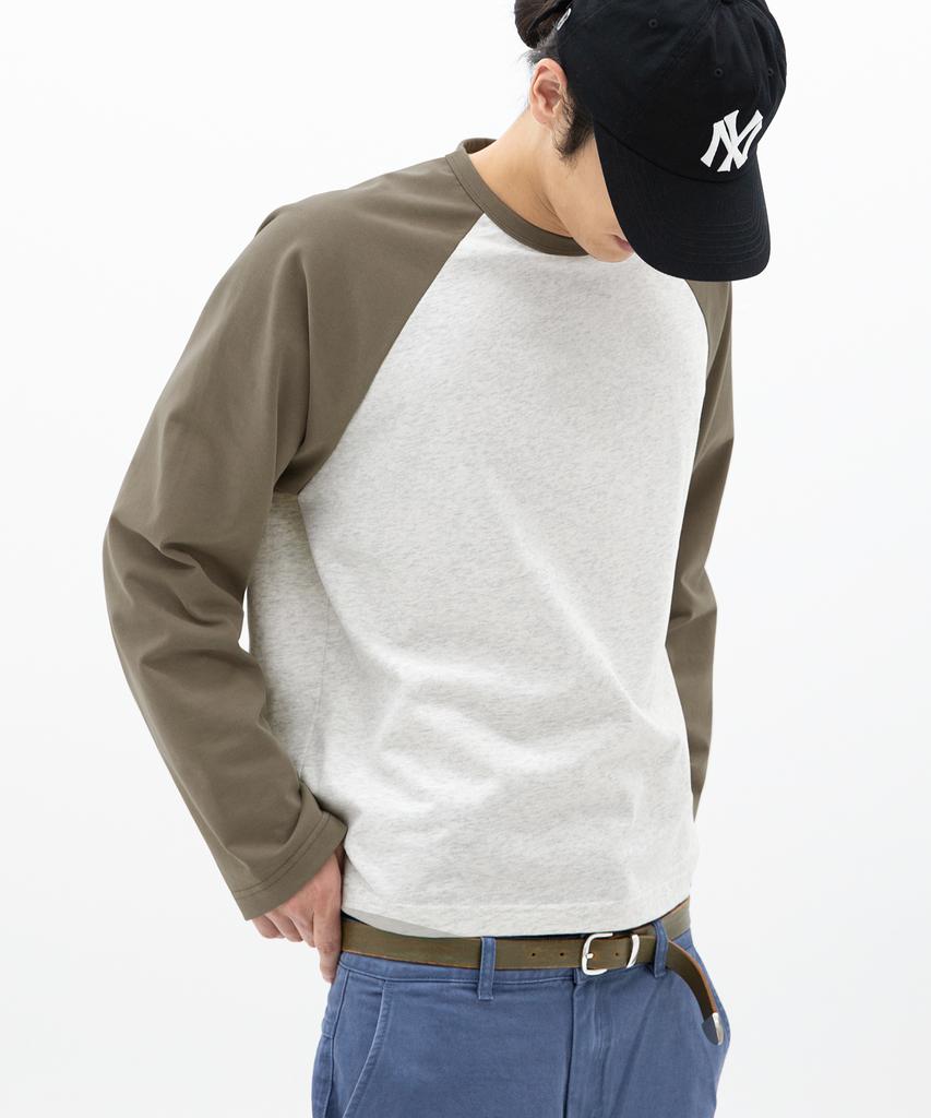 BRENSON Pitched Raglan Long Sleeve (Dark Grey/Black)