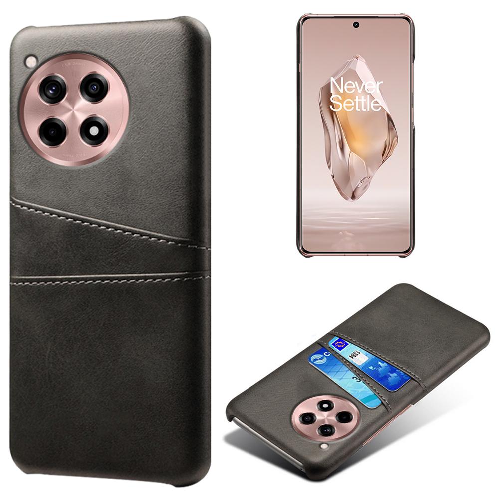 For OnePlus Ace 3 5G/12R 5G Case Leather Coated PC Phone Cover with Card Holder