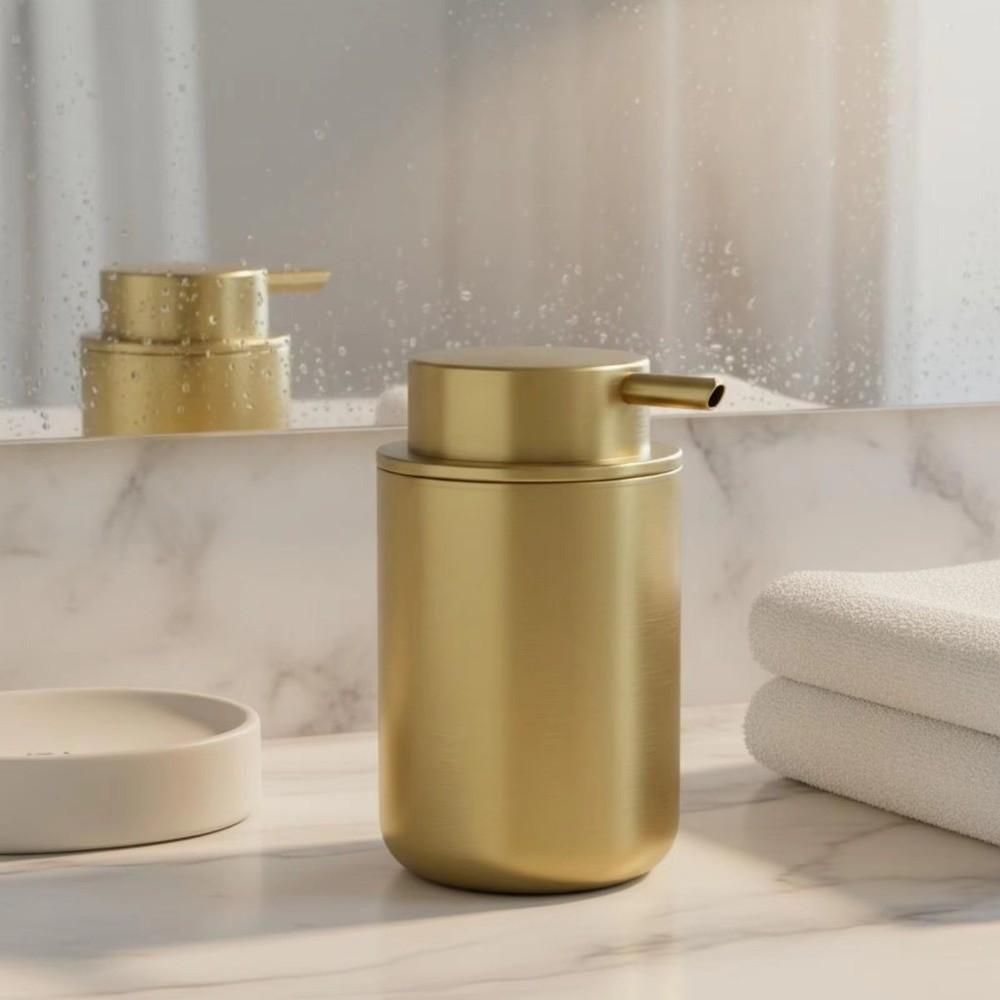 Dispenser per Sapone in Acciaio Inossidabile a Prova di Perdite 160ml Contenitore per Sapone da Piatti Dispenser per Sapone per le Mani Bagno