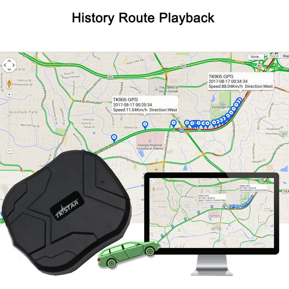 Car Tracker GPS Tracker Car 1500mAh Mini GPS Tracker TKSTAR TK905 GPS Locator GPS Tracker Auto Magnet Free Web APP PK TK913