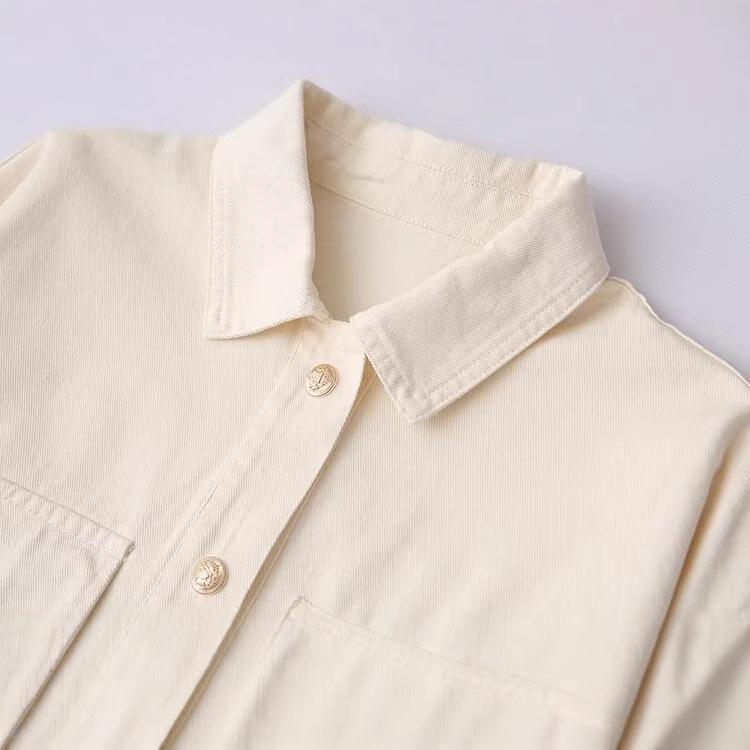 2025 Women's Fashion Versatile Washed Cotton Jacket