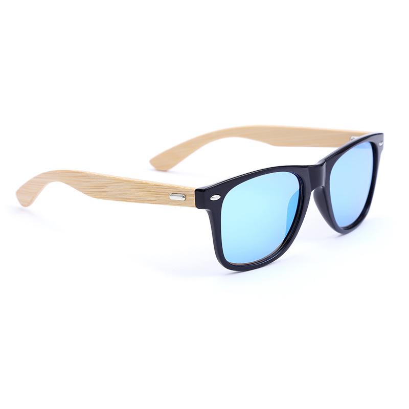 Trendy Color Changing Bamboo Wood Sunglasses Outdoor Travel Fishing Riding Sunscreen Sunglasses Wooden Frame