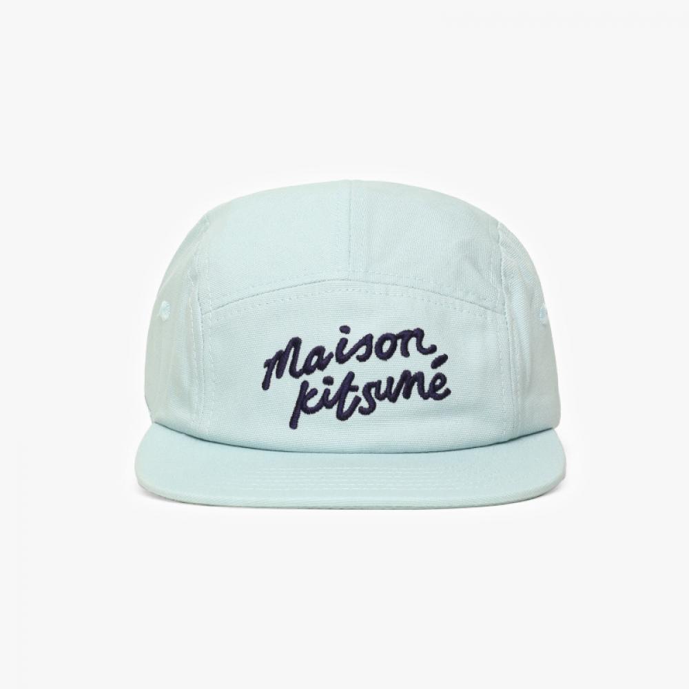Maison Kitsune Lm06108ww0095 P423 Handwriting Logo Ball Cap