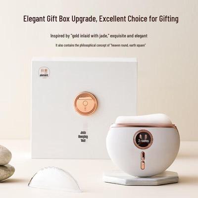 Koai Elements Heated Jade Gua Sha & Grapefruit Oil Set CN Plug (adapter Included)