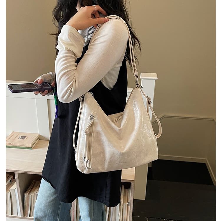 Borsa a tote di grande capacità da donna a spalla/messenger