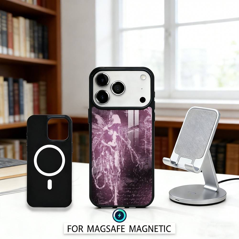 Gothic Coquette Cyber Sigilism Phone Case Magnetic For iPhone17 16 15 14 13 12 Pro Max For Magsafe Wireless Charging Cover