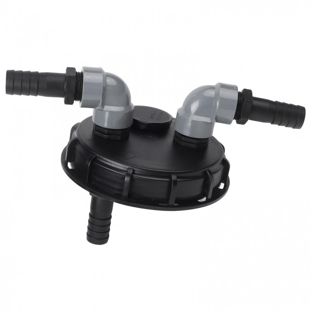 163mm PP IBC-Deckel für industrielle Wassertanks mit zwei 25mm Schnellkupplungen