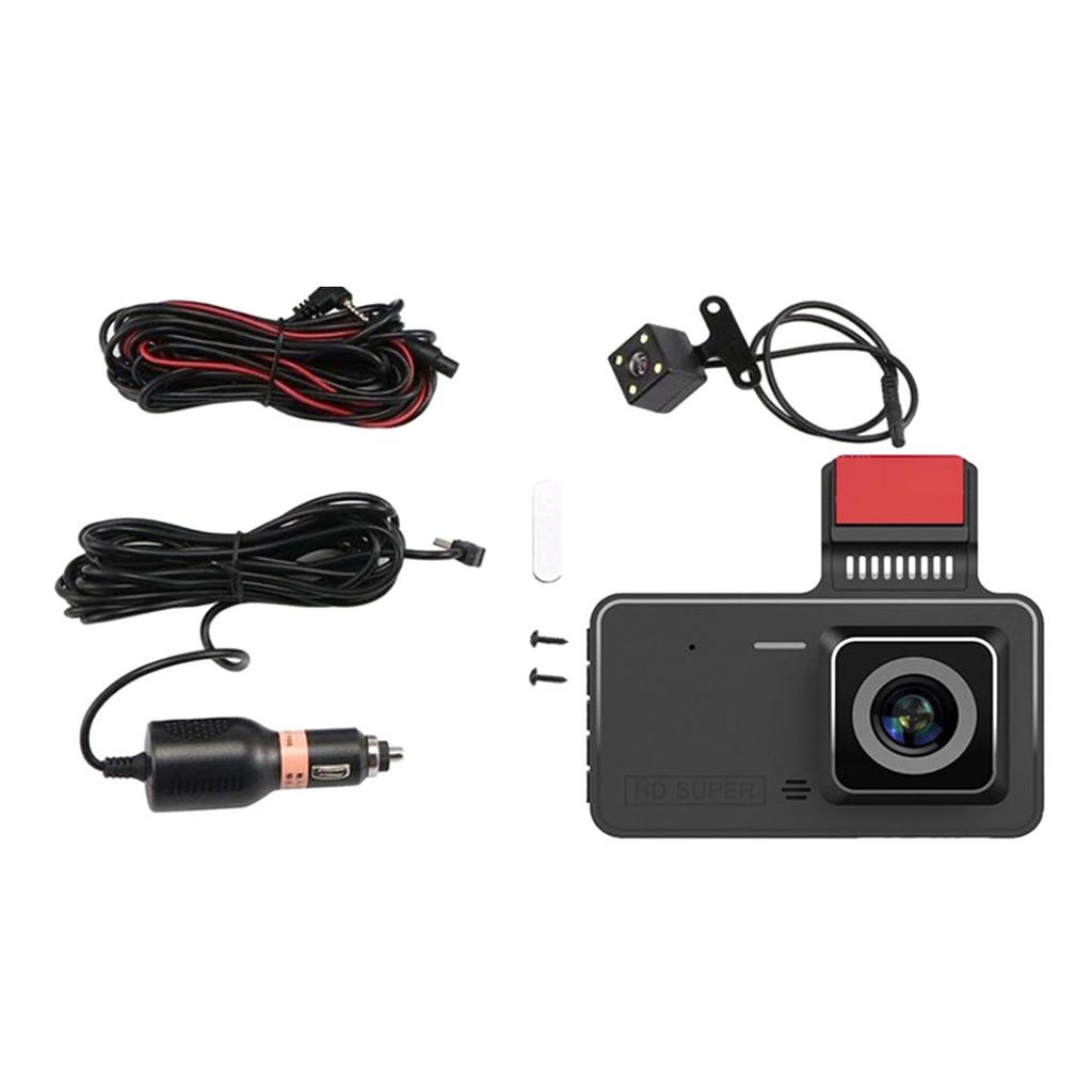 Car Driving Camcorder Support Rearview Camera Video Recorder Night Recording Black Box Cycle Dashcam 24H Parking Monitor