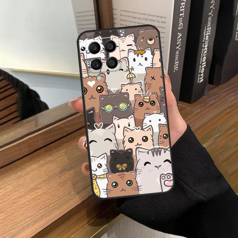 Funny cute cats Case For Samsung Galaxy M35 M15 M55 M56 M36 M16 M06 M31 M13 M33 M53 M12 M32 M52 M14 M34 M54
