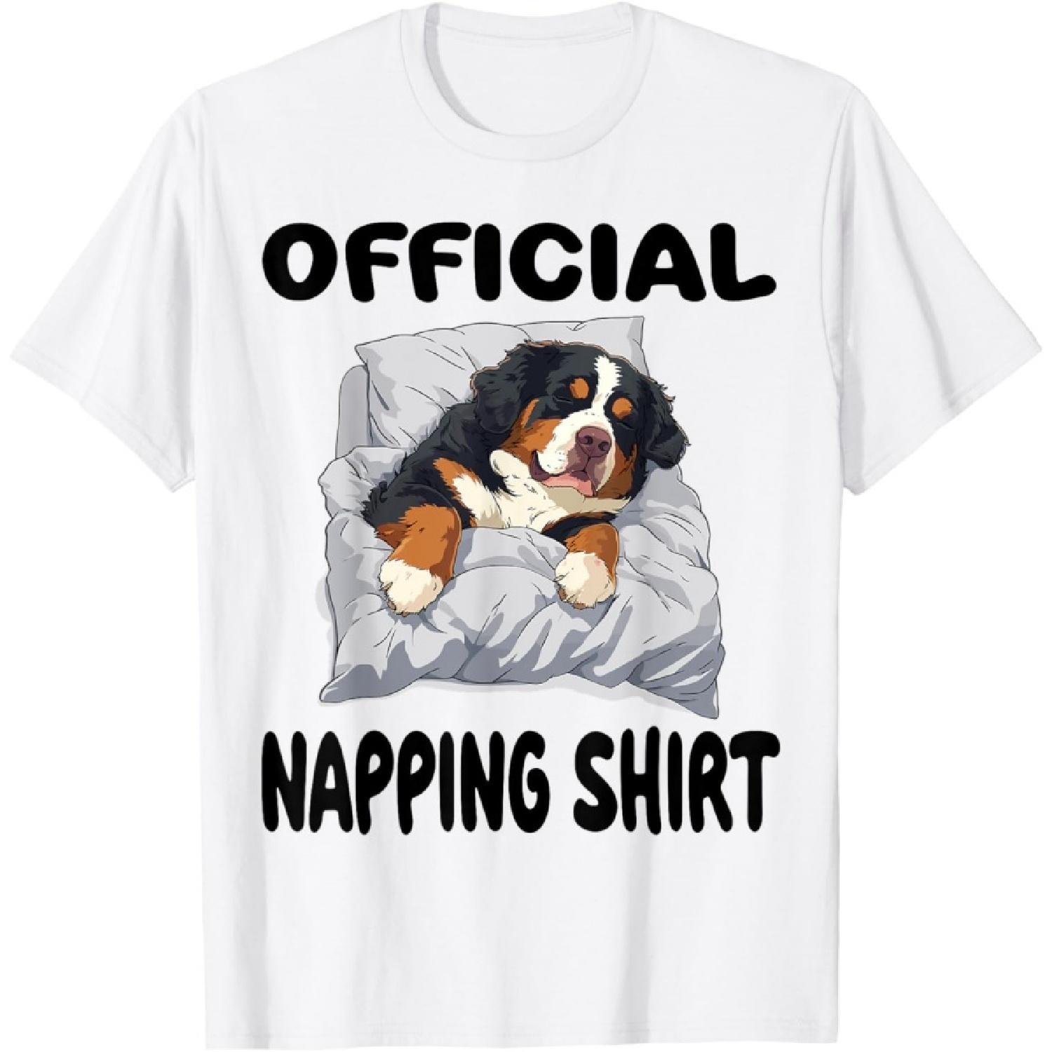 Bernese Mountain Dog Official Napping shirt Pajamas T-Shirt S
