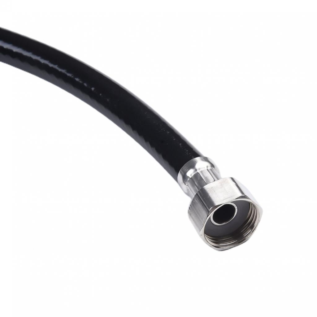 Black Shower Head & Hose Nozzle 15cm Anti-corrosion