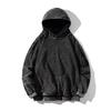 Retro Washed Distressed Loose-Fit Hooded Sweatshirt, 260g Pure Cotton, Drop-Shoulder, Plain Design