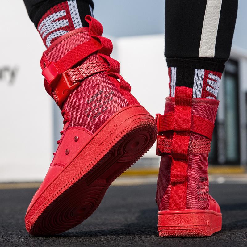 Mens sneakers autumn and winter new sports shoes casual shoes high top board shoes