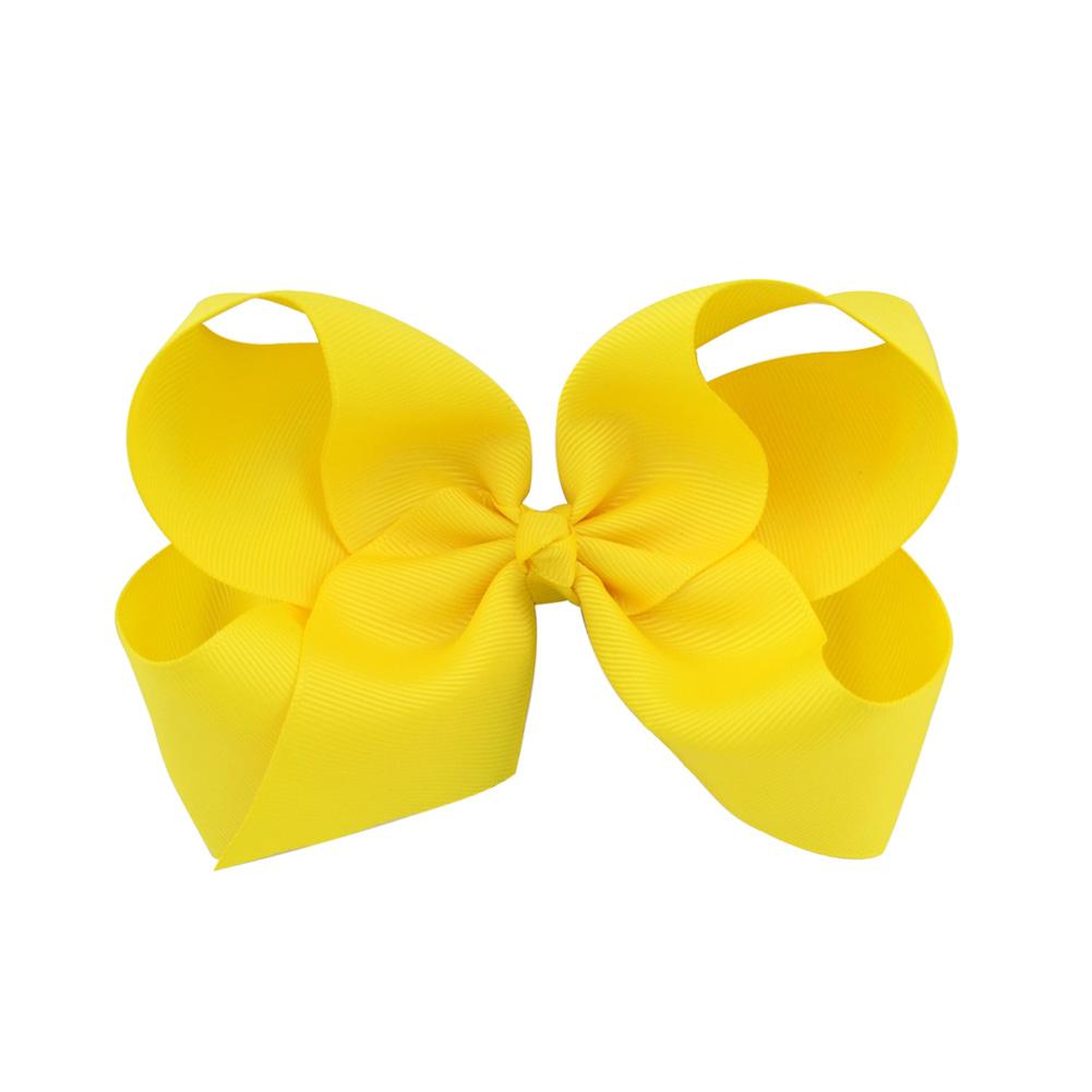1Pc 40Colors 6'' Solid Colors Grosgrain Ribbon Hair Clips For Cute Girls Large Hairpins Boutique Barrettes Kids Hair Accessories