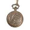 Vintage Quartz Pocket Watch with Retro Flip Necklace Pendant Design