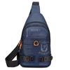 New breast bag trendy shoulder bag outdoor casual messenger bag waterproof and wear-resistant multi-functional Oxford cloth chest bag