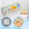 3 Compartment Horizontal Large Openings Bath Toy Organizer for Tub Capacity Upgrade Bath Storage and Holder Easy Sorting