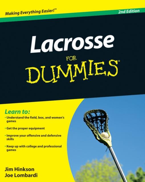 The Lacrosse For Dummies Book