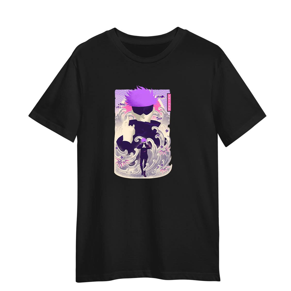 

Musha Satoru Jujutsu Kaisen Anime Gojo Satoru Graphic Art Adult Unisex T-shirt XXXL чорний