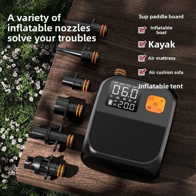Outdoor Portable Electric Car Air Pump Intelligent Inflatable Outdoor Tent SUP Pulp Board Kayaking Wireless Air Pump
