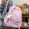 Schoolbag Japanese idyllic versatile student backpack women's small fresh plaid casual simple schoolbag travel backpack