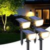 Solar Light Garden IP66 59 Warm Disaster Parking Set of 4 Light, Outdoor, Sensor, Light, Spotlight, Stylish, Waterproof, 1800mAH, LEDs, White,