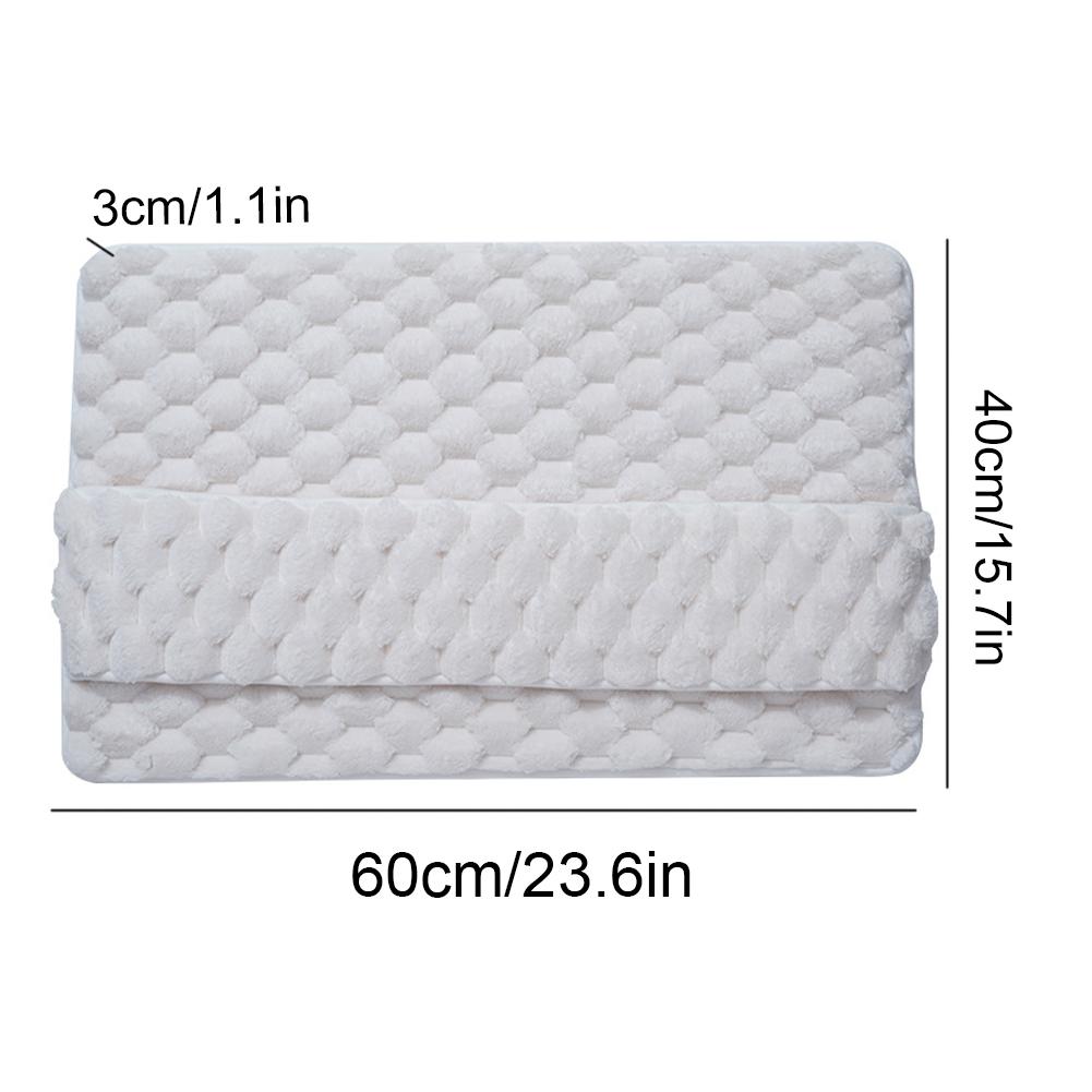 Memory Foam Bathroom Rug Thickened Absorbent Bathroom Mat 40x60cm Shower Floor Mat for Bathroom Floor & Tub