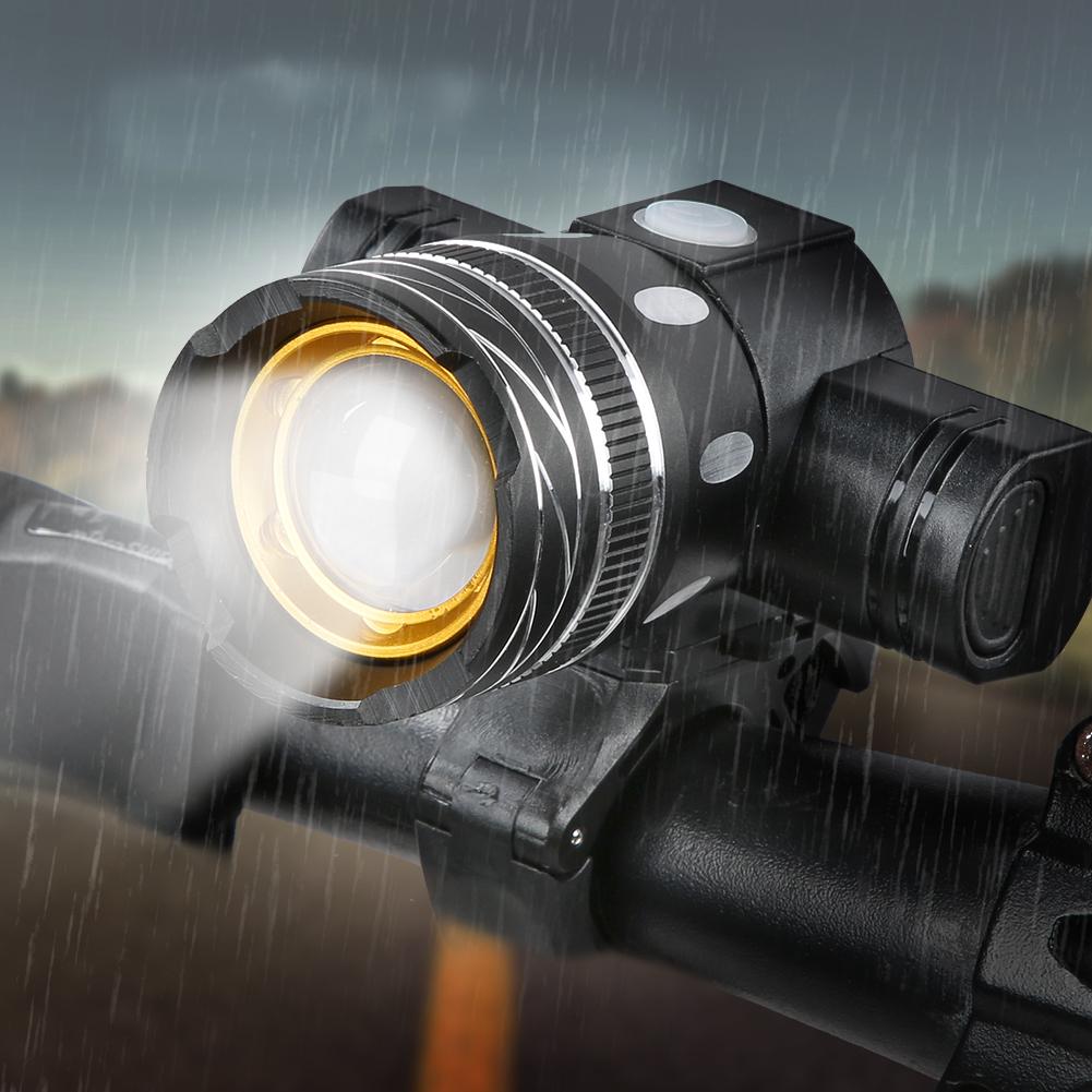 Mountain Bike Light Bicycle USB Rechargeable Headlight Rainproof Night Riding Accessories