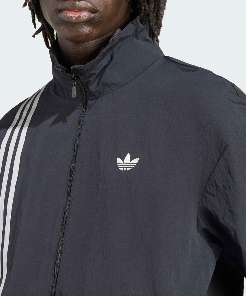 Adidas Firebird Front Stripe Woven Track Top - Black / Jv9882